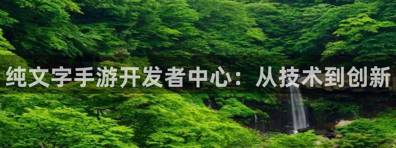 庄闲计划软件：纯文字手游开发者中心：从技术到创新